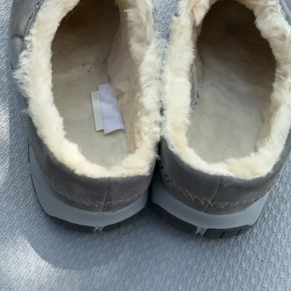 Merrell  Women’s Encore Ice Gray Suede Sheepskin  Slip-on Shoes 9.5 - Picture 3 of 4